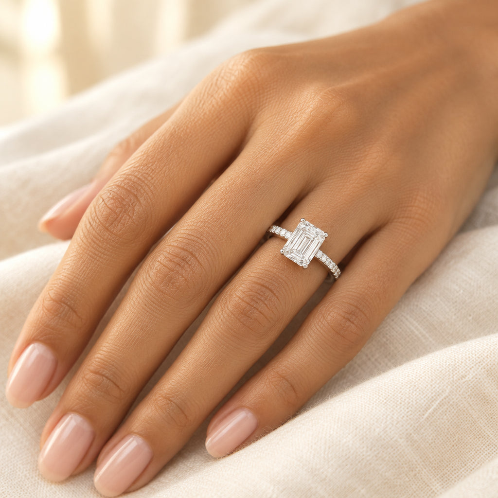 Hening ring worn on hand