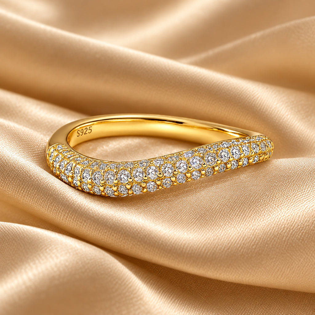 Ombak ring on satin