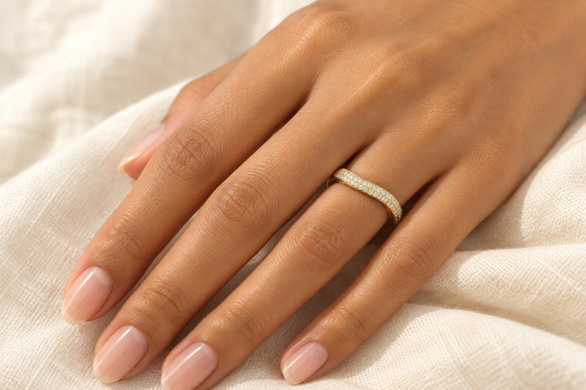 Ombak ring worn on hand