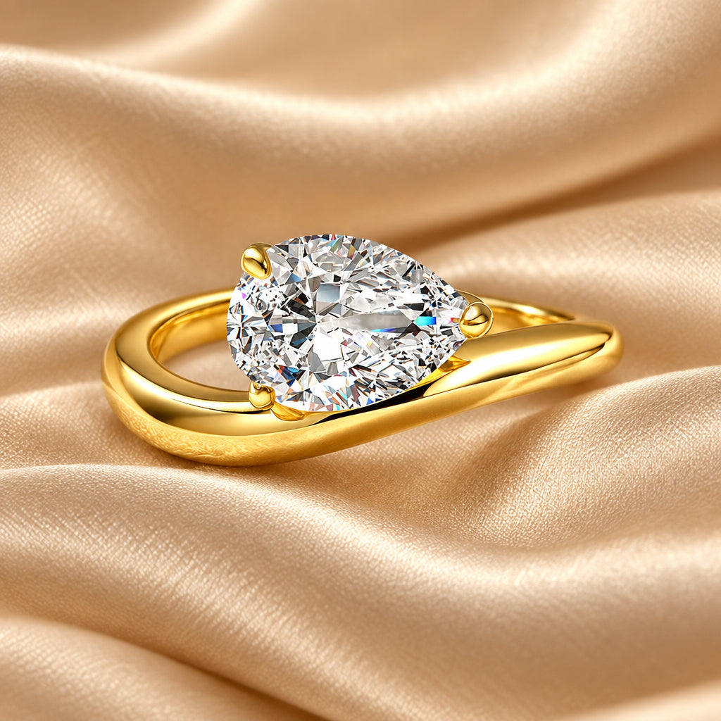 Titik ring on satin